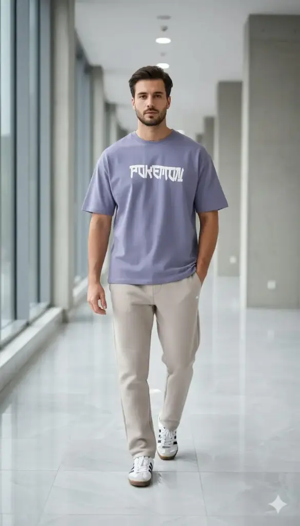 [GR4204] GR4204 TENBUCKS POKEMON PRINT COTTON 5SLV T-SHIRT M,L,XL